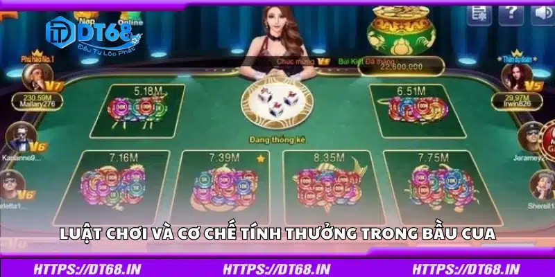 Tìm hiểu luật chơi và cơ chế tính thưởng trong Bầu Cua